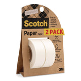 Scotch® Paper Tape, 3/4" x 600", White, 2/Pack (MMM8142PSR) Pack of 2