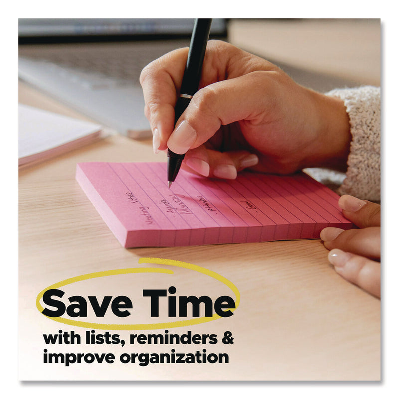 Post-it® Notes Super Sticky Super Sticky Pads in Canary Yellow, 3 x 3, 90 Sheets/Pad, 10 Pads/Pack (MMM65410SSCY) Pack of 10