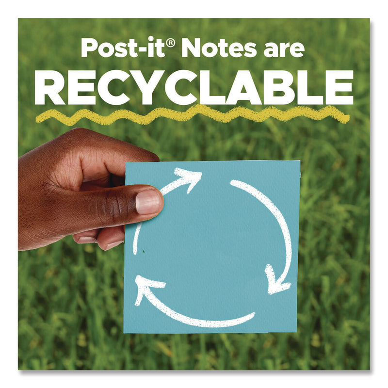 Post-it® Notes Super Sticky Super Sticky Pads in Canary Yellow, 3 x 3, 90 Sheets/Pad, 10 Pads/Pack (MMM65410SSCY) Pack of 10