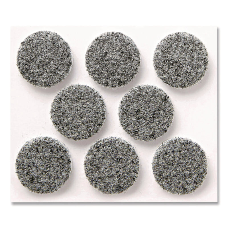 Scotch™ Felt Pad Protectors, 1" Diameter, Gray, 16/Pack (MMMSP872NA) Pack of 16