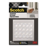 Scotch™ Bumpers, 0.5" dia, Clear, 40/Pack (MMMSP951NA) Pack of 40
