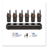 Biztalk Two-Way Business Radio Bundle, 36 Channels, 6/Pack (MROLXT600BBX6) Pack of 6