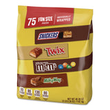 MARS Fun Size Milk Chocolate Variety Pack, Assorted, 40.3 oz, 75 Pieces (MRSMMM59795) Each