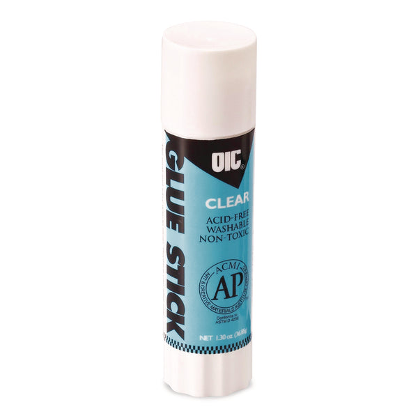 Glue Stick, 1.3 oz, Dries Clear (OIC368219) Each