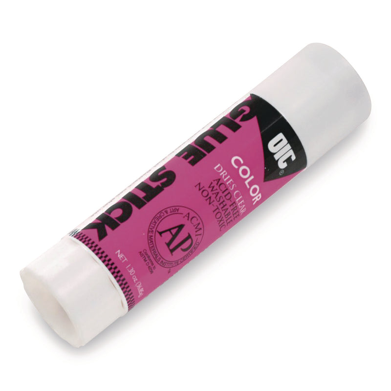 Officemate Glue Stick,1.3 oz, Applies Purple, Dries Clear (OIC385417) Each