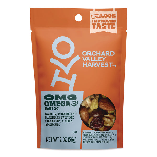 Orchard Valley Harvest® Omega-3 Mix, 2 oz Bag, 14/Carton (OVHJOH14046) Case of 14