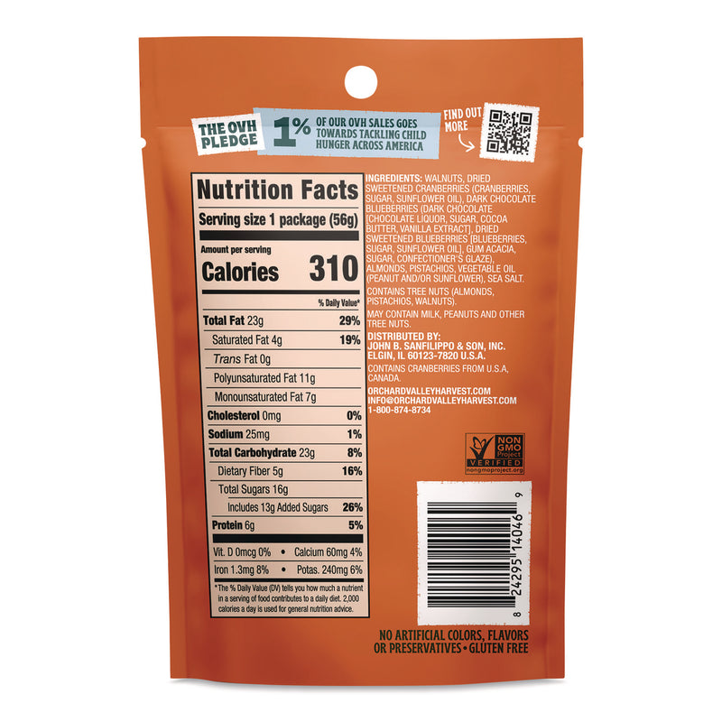 Orchard Valley Harvest® Omega-3 Mix, 2 oz Bag, 14/Carton (OVHJOH14046) Case of 14