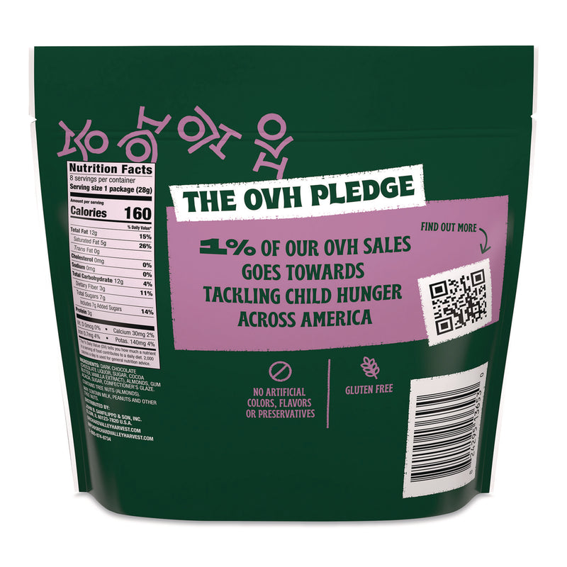 Orchard Valley Harvest® Dipped Almonds, Dark Chocolate, 1 oz Bag, 8/Pack (OVHJOH36537) Each