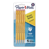 Papermate® Sharpwriter Mechanical Pencil, 0.7 mm, HB (#2), Black Lead, Classic Yellow Barrel, 5/Pack (PAP30376BPP) Pack of 5