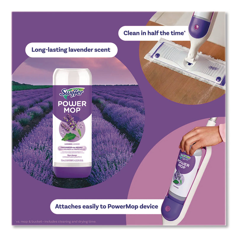 Swiffer® PowerMop Refill Cleaning Solution, Lavender Scent, 25.3 oz Refill Bottle, 2/Pack (PGC08423) Pack of 2