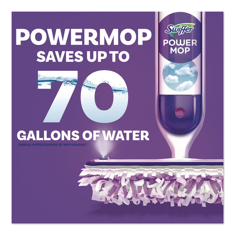 Swiffer® PowerMop Mopping Pads, 15.4 x 5.3, White/Purple. 11/Pack (PGC12868PK) Pack of 11