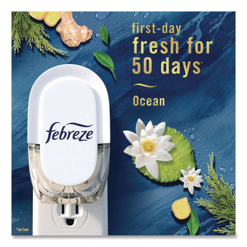 Febreze® PLUG Air Freshener Refills, Ocean, 0.87 oz, 3/Pack (PGC71932) Pack of 3