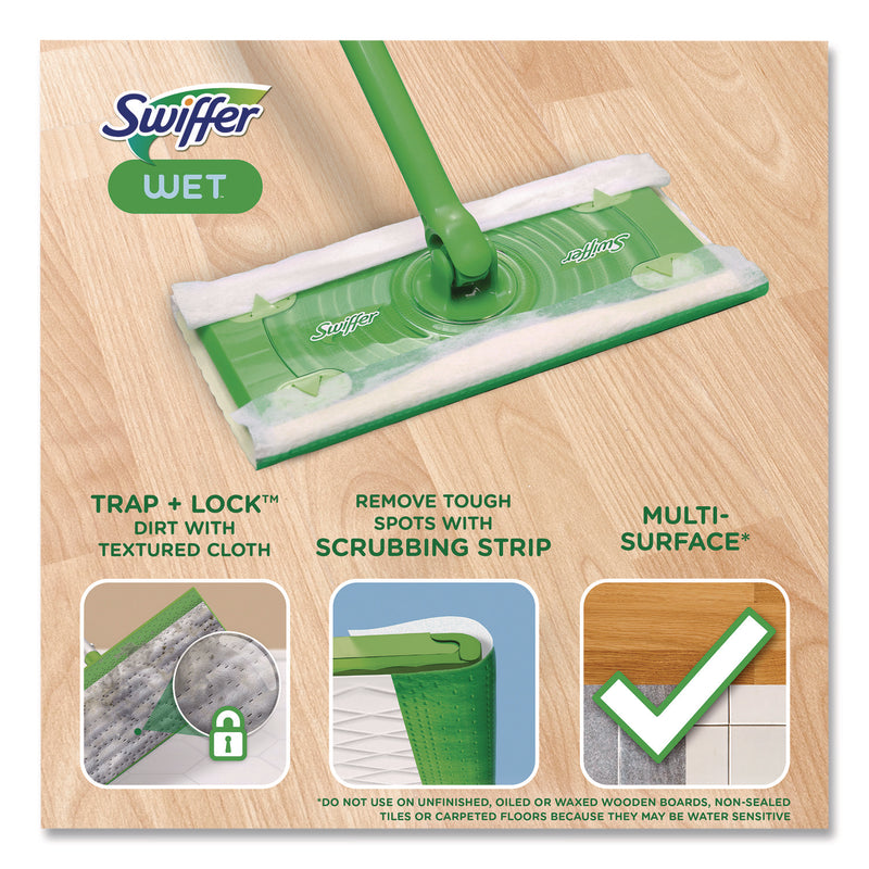 Swiffer® Wet Refill Cloths, Fresh Scent, 10 x 8, White, 24/Box (PGC82856BX) Box of 24