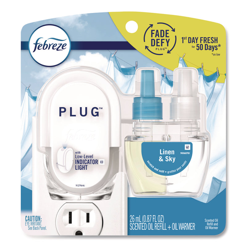 Febreze PLUG Air Freshener Warmer Start Kit, Clear/White (PGC90121) Each