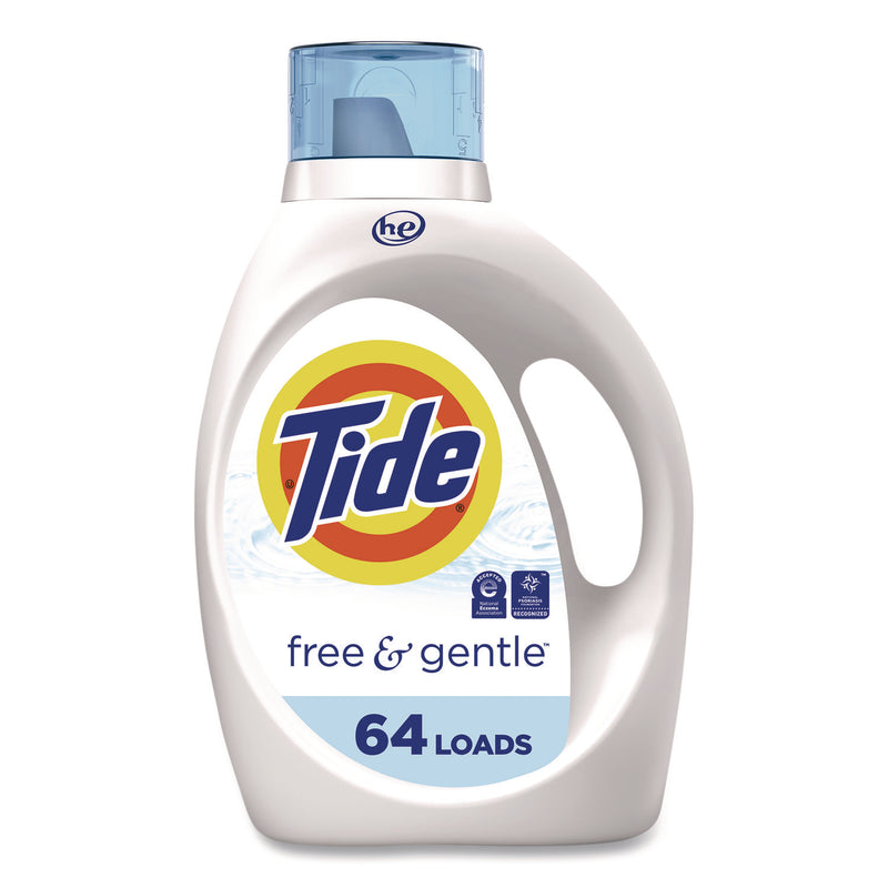 Tide® Free and Gentle Liquid Laundry Detergent, 64 Loads, 84 oz Bottle (PGC1389041828) Each