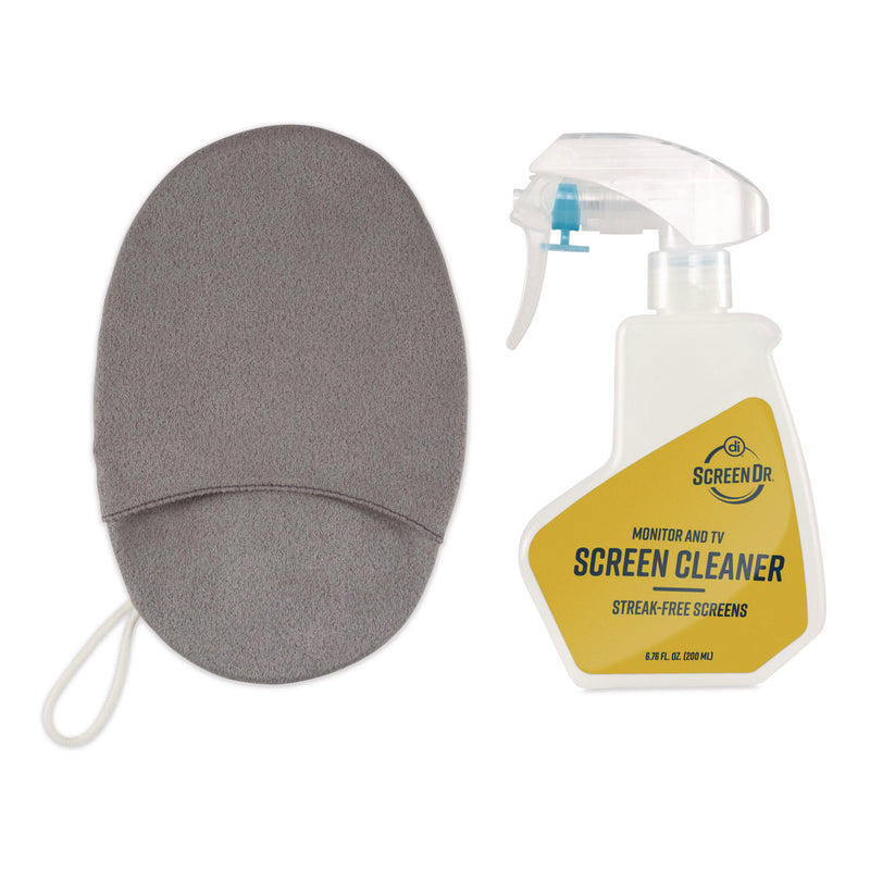 Screen Dr Monitor and TV Screen Cleaning Kit, 6.76 oz Spray Bottle with Microfiber Mitt (ASP32564) Each