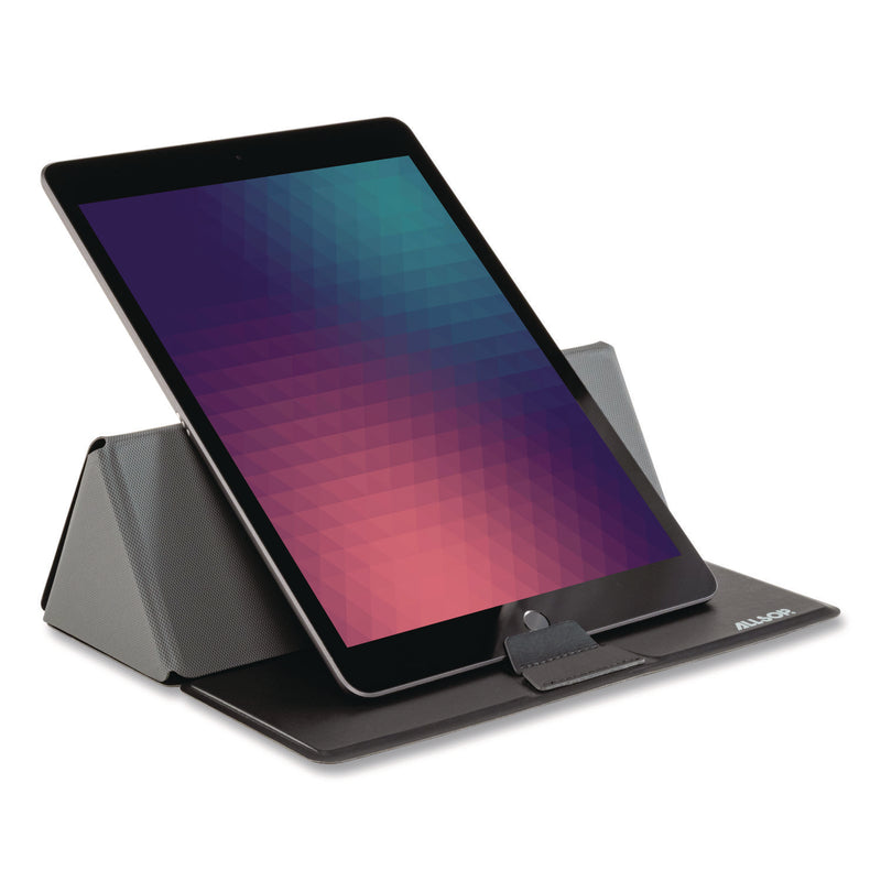 Allsop® Foldio Laptop and Tablet Stand, +30 Tilt, 9.5" x 14.5" x 3", Black, Supports 7 lb (ASP32670) Each