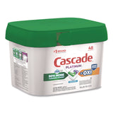 Cascade Action Pacs+Oxi, Fresh Scent, 26.7 oz Tub, 48/Pack (PGC3700027425) Pack of 48