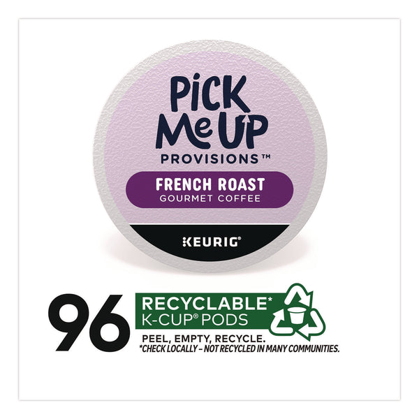 Pick Me Up Provisions™ French Roast Coffee K-Cups, 24/Box, 4 Boxes/Carton (PIE52966CT) Case of 96