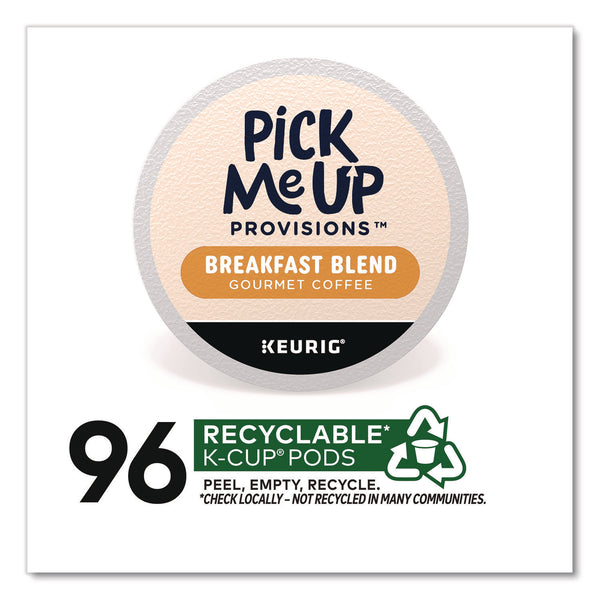 Pick Me Up Provisions™ Breakfast Blend Coffee K-Cups, 24/Box, 4 Boxes/Carton (PIE52967CT) Case of 96