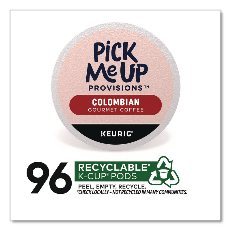 Pick Me Up Provisions™ Colombian Coffee K-Cups, 24/Box, 96/Carton (PIE52969CT) Case of 96