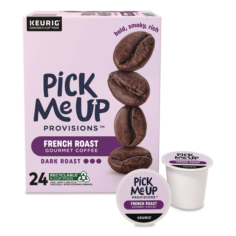Pick Me Up Provisions™ French Roast Coffee K-Cups, 24/Box (PIE5000381026) Box of 24