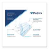 Medicom® Three-Ply Disposable Face Mask, Paper, One Size Fits Most, 50/Box (PRD214115CAN) Box of 50