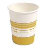 Perk™ Paper Hot Cups, 8 oz, White/Yellow, 500/Carton (PRKPK45592CT) Case of 500