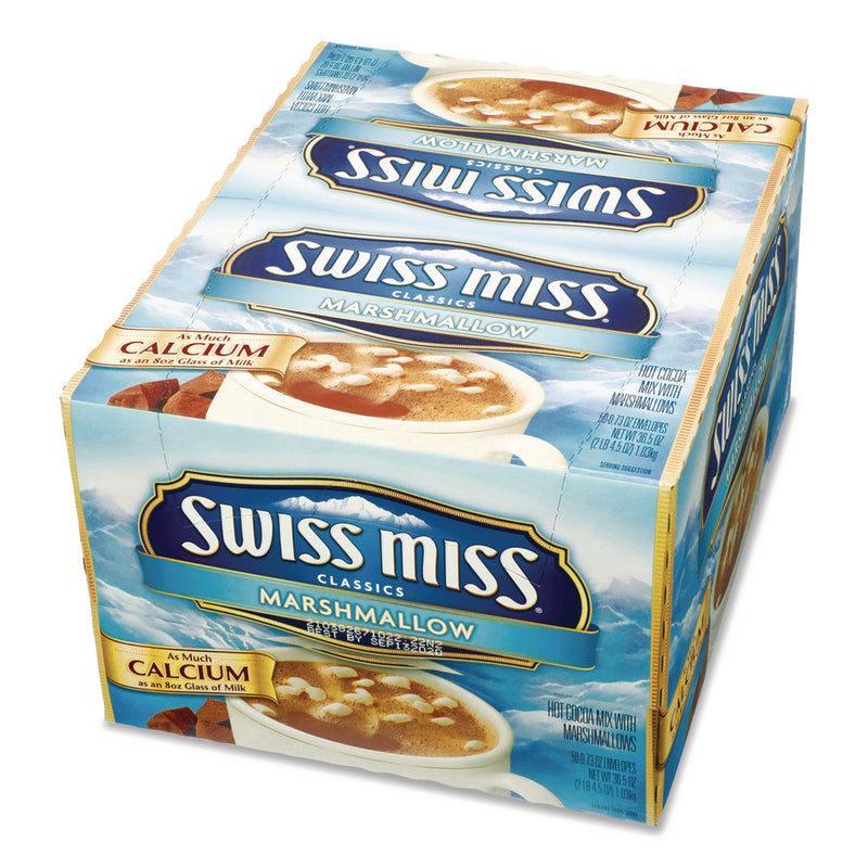 Swiss Miss Marshmallow Hot Cocoa Mix, 0.73 oz Packet, 50/Box (SWM635937) Box of 50