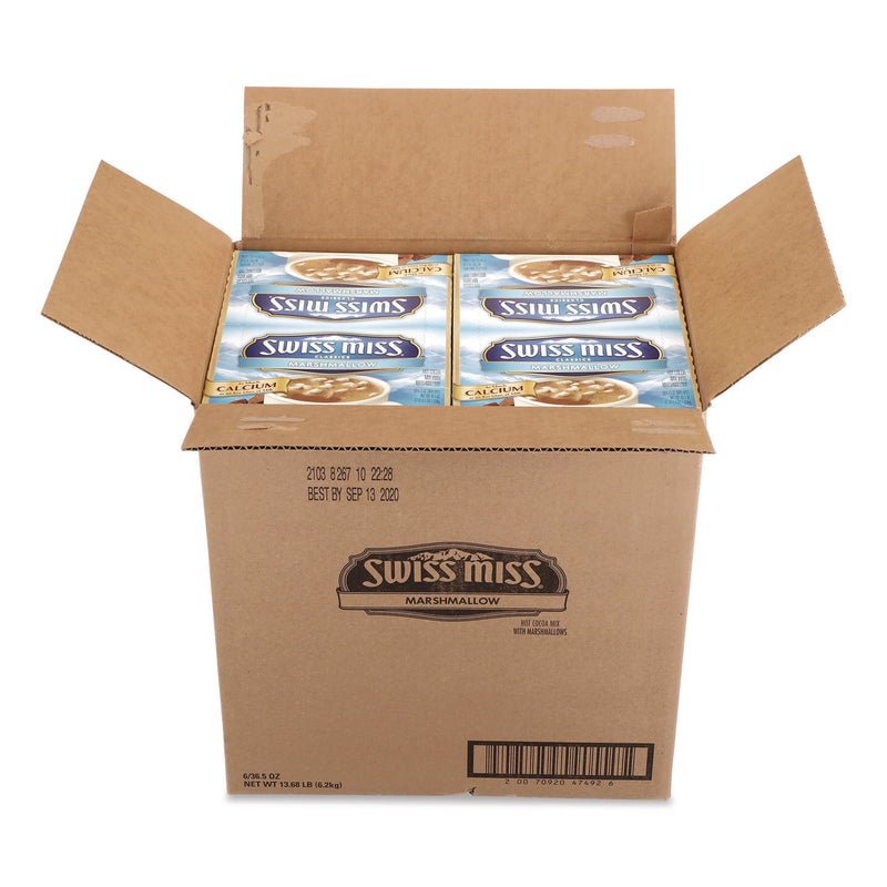 Swiss Miss Marshmallow Hot Cocoa Mix, 0.73 oz Packet, 50/Box (SWM635937) Box of 50