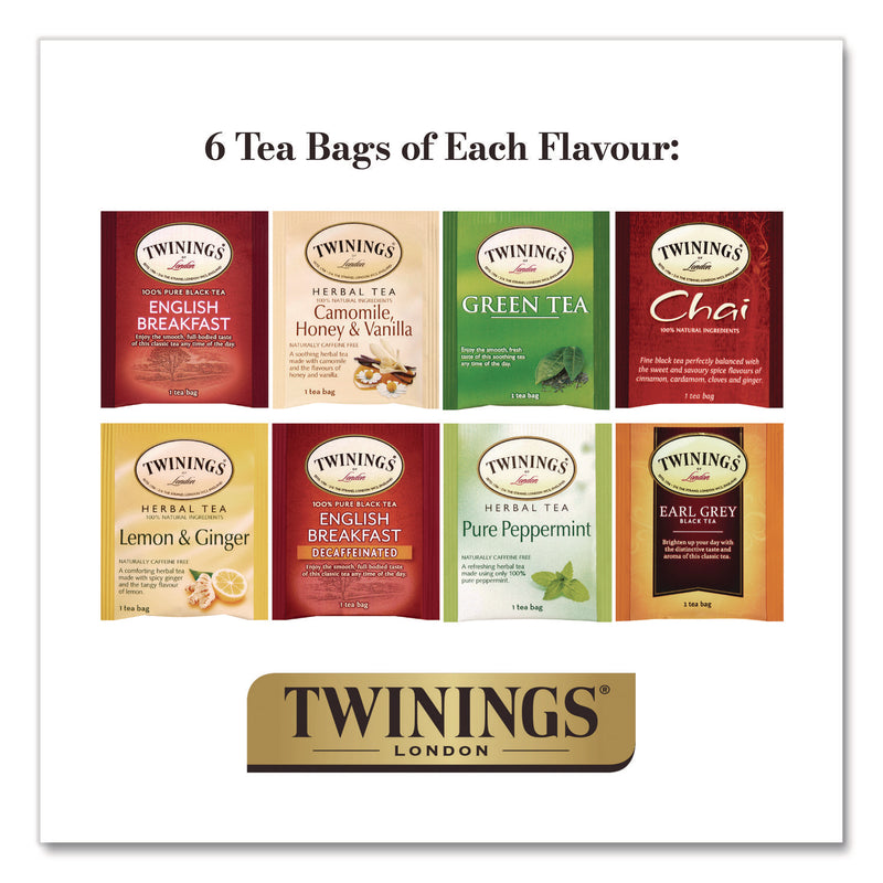 Classics Collection Assorted Tea Bags, 48/Box (TWGTNA54500) Box of 48