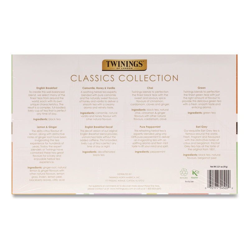 Classics Collection Assorted Tea Bags, 48/Box (TWGTNA54500) Box of 48