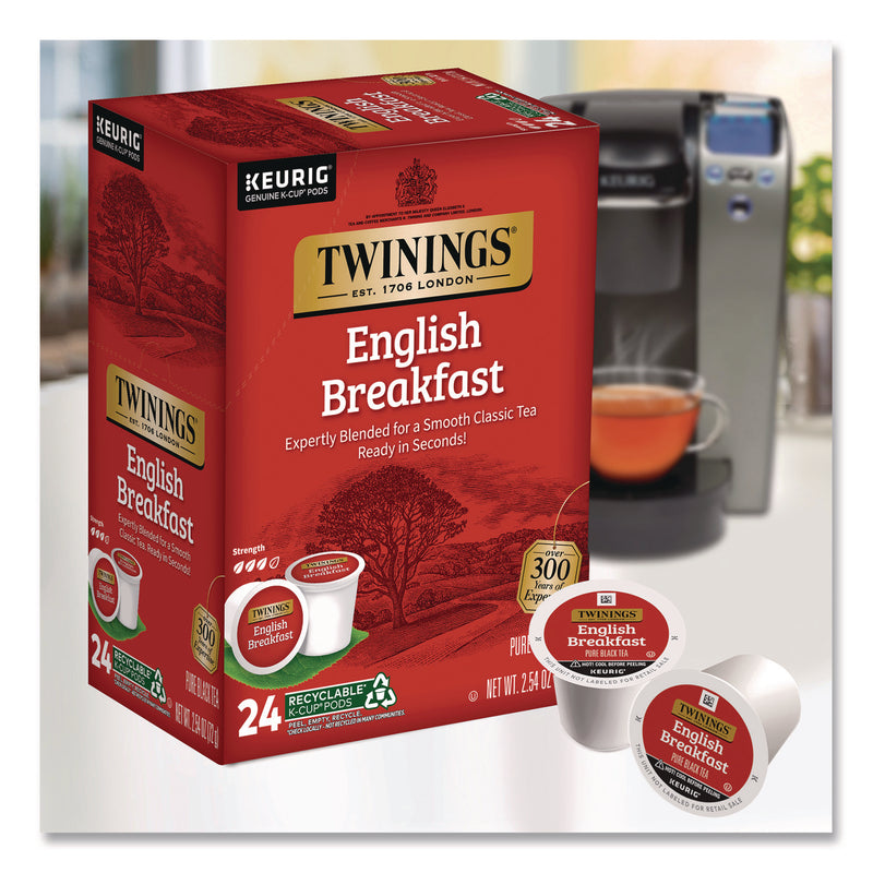 Twinings Tea K-Cups, English Breakfast. 0.11, 24/Box (TWGTNA85780) Box of 24