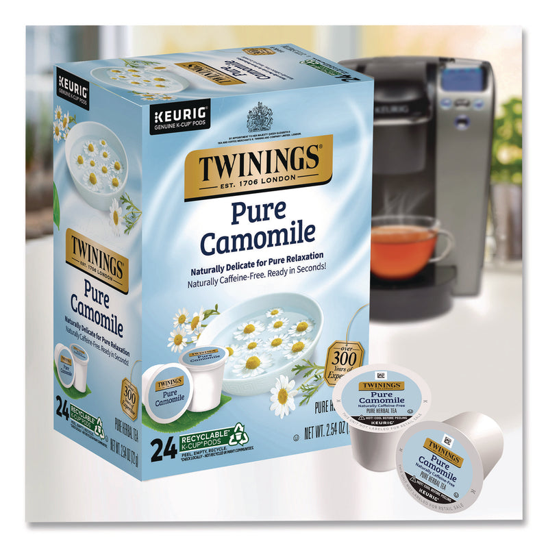 TWININGS® Tea K-Cups, Pure Camomile, 0.11 oz, 24/Box (TWGTNA85790) Box of 24