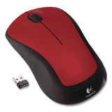 Logitech® M310 Wireless Mouse, 2.4 GHz Frequency/30 ft Wireless Range, Left/Right Hand Use, Flame Red Gloss (LOG324176) Each