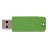 Verbatim® PinStripe USB 3.2 Flash Drive, 64 GB, Assorted Colors, 5/Pack (VER70389) Pack of 5