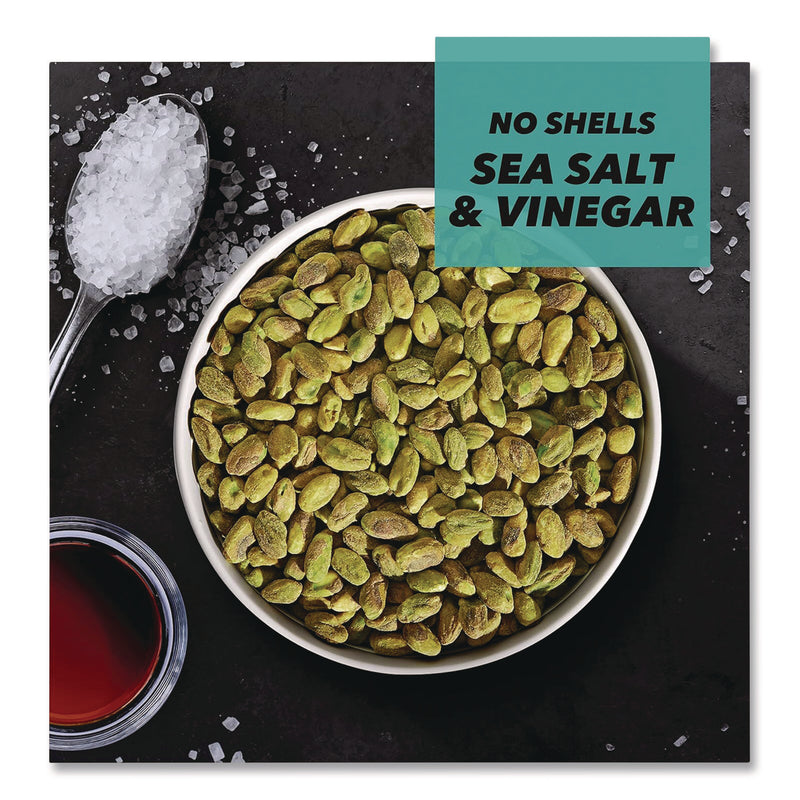 Paramount Farms® Wonderful No Shells Pistachios, Sea Salt and Vinegar, 2.25 oz Bag, 8/Box (WONPAR70033) Box of 8