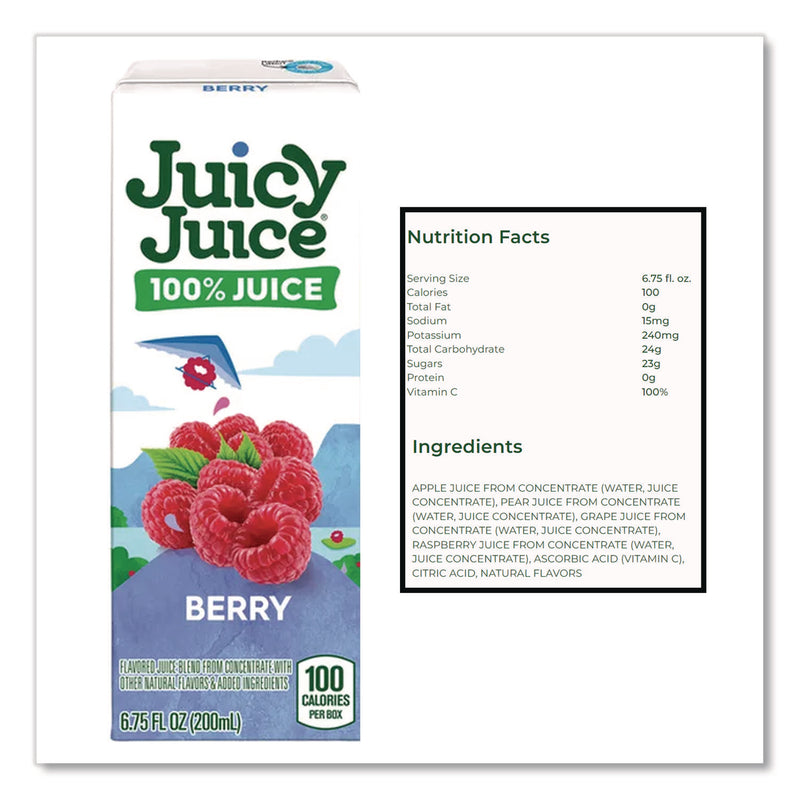 Juicy Juice® Juice Box Variety Pack, Assorted Flavors, 6.75 oz Box, 32/Carton (JUJ2730145) Case of 32