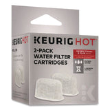 Replacement Charcoal Water Filter Cartridge, 2/Pack (KEU2407403) Each