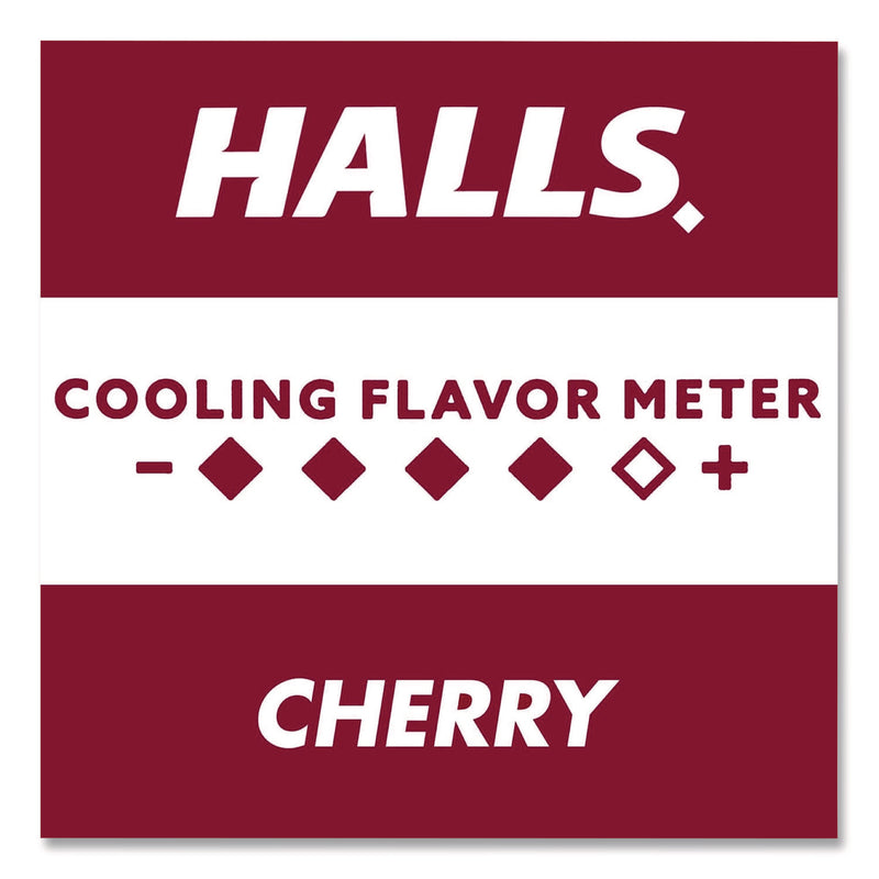 Halls Relief Menthol Cough Suppressant - Oral Anesthetic, Cherry, 30/Pack (LIL621825221OWN) Pack of 30