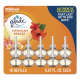 Glade® Plugin Scented Oil Refill, Hawaiian Breeze, 0.67 oz, 10/Pack (SJN353728) Each