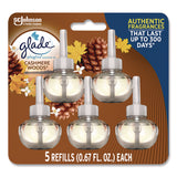 Glade® Plugin Scented Oil Refill, Cashmere Woods, 0.67 oz, 5/Pack (SJN366544) Pack of 5