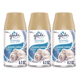 Glade® Automatic Air Freshener Refill, Clean Linen, 6.2 oz Can, 3/Pack (SJN375632) Each