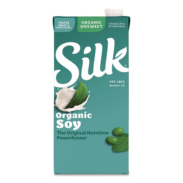 Silk® Soymilk, Unsweetened Original, 32 oz, 6/Carton (SLK1706751) Case of 6