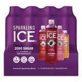 Sparkling ICE® Variety Pack Sparkling Water, Cherry Limeade/Black Raspberry/Orange Mango/Kiwi Strawberry, 17 oz Bottle, 12/Pack (TKR1587979) Each