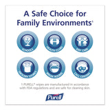PURELL® Cottony Soft Individually Wrapped Sanitizing Hand Wipes, 5 x 7, Herbal Scent, White, 480/Carton (GOJ902512) Case of 480
