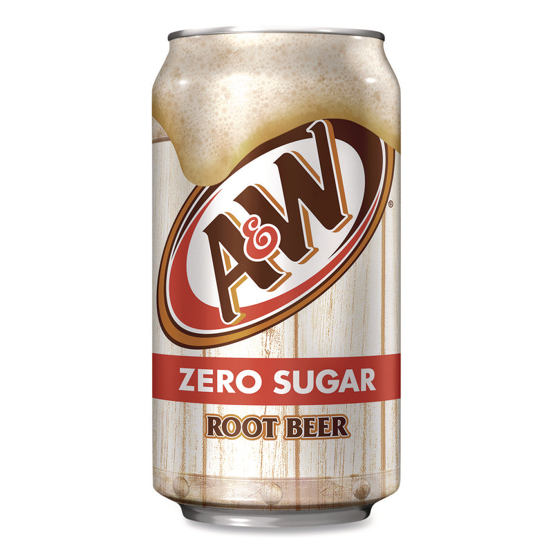 A&W® Zero Sugar Root Beer, Vanilla, 12 oz Can, 24/Carton (DPP1564416) Case of 24