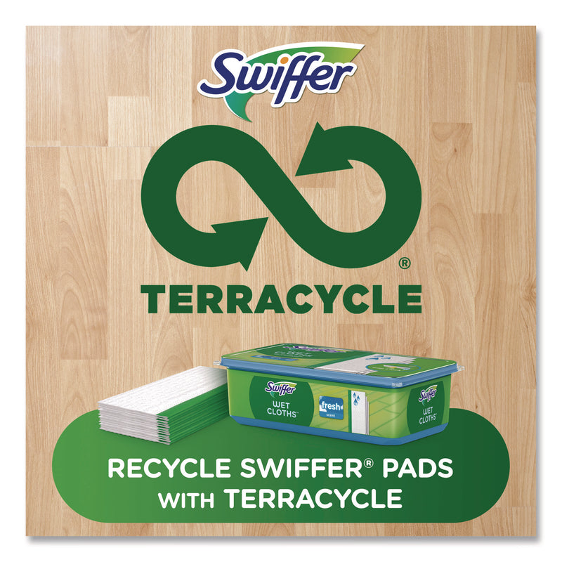 Swiffer® Wet Refill Cloths, Fresh Scent, 10 x 8, White, 24/Box (PGC82856BX) Box of 24