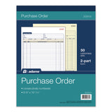 Adams Business Forms Multipart Purchase Order Pad, Two-Part Carbonless, 8.38 x 10.19, 50 Forms Total (ABFDC8131) Each