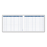 Adams Business Forms Activity Logbook, 8 Columns, Blue/White Cover, 11 x 8.5 Sheets, 50 Sheets/Book (ABFS1185ABF) Each